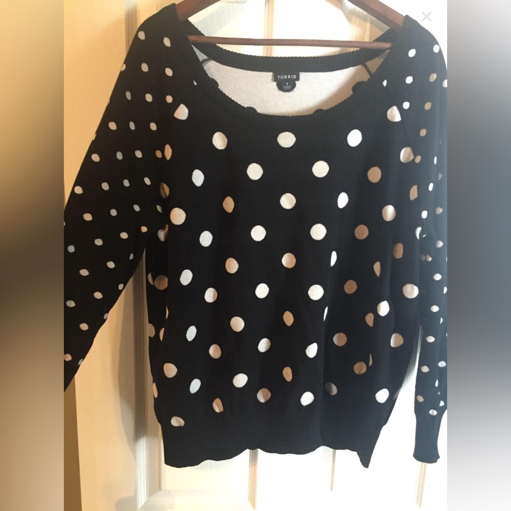 Polka dot cute women’s sweater